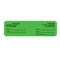 Nevs Hourly IV Tubing Label - I.V. Set, Hours Only 7/8"x3" Flr Green w/Blk NTUBE-6016 - alternate 1
